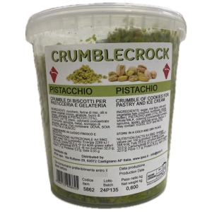 CRUMBLECROCK PISTACHIO - POSYPKA PISTACJOWA do lodów, ciast i deserów OPAK. 0,6 KG  CENA 119,37 ZŁ/KG