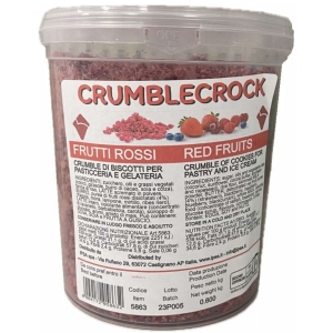 CRUMBLECROCK RED FRUITS / OWOCE CZERWONE - posypka do lodów, deserów i ciast OPAK. 0,6 KG  CENA 119,37 ZŁ/KG